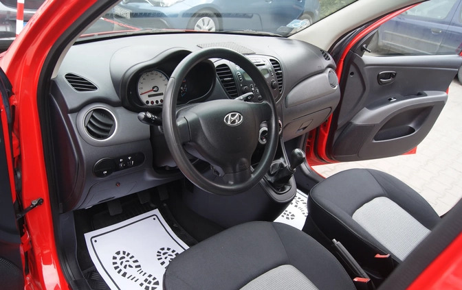 Hyundai i10 cena 14900 przebieg: 139699, rok produkcji 2009 z Sępólno Krajeńskie małe 352